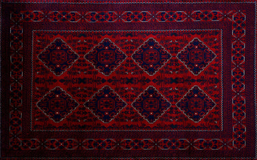 hand knotted medium dark red khal mohammadi afghan rug